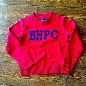 Vintage Beverly Hills blues kids BHPC sweater red